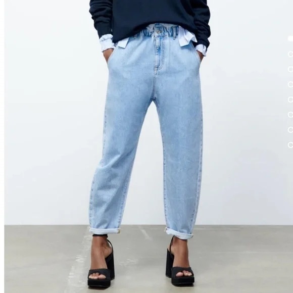 Zara Denim - Zara Paperbag Jeans
